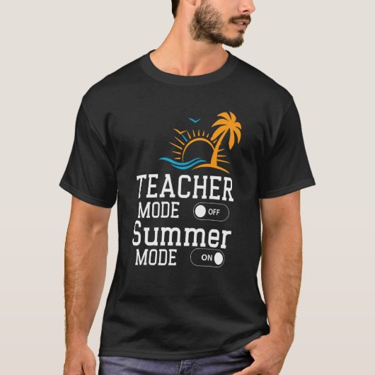 先生モードオフHappy Summerモードオン先生Su Tシャツ (正面)