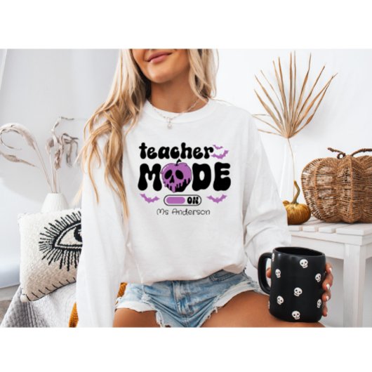 先生モードオン不気味カスタム汗シャツ スウェットシャツ