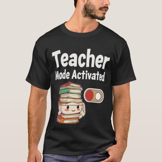 先生モード有効新学期T型 Tシャツ (正面)