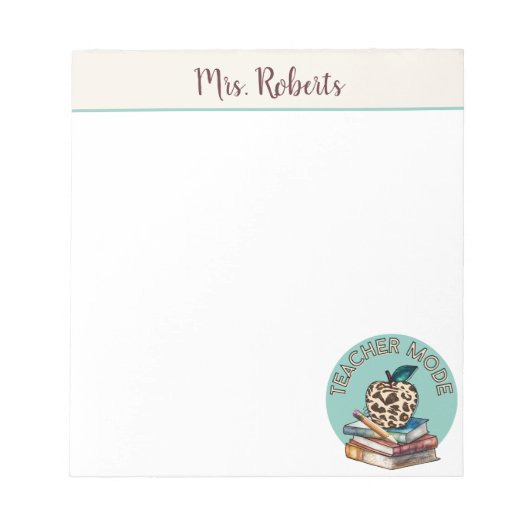 先生モードApple積み上げブックギフトパーソナル ノートパッド (正面)