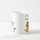 先生ユニコーンおもしろいウマ教えギフト コーヒーマグカップ (中央)