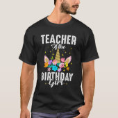 先生ユニコーン先生オブ誕生日ガール Tシャツ (正面)