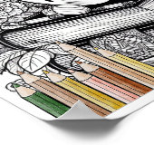 先生ユニークギフト着色ポスター印刷可能 ポスター (角)