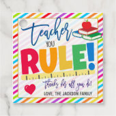 先生ユーザー規則ギフトラベル フェイバータグ (正面)