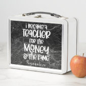 先生ユーモアおもしろい引用文へパーソナライズされた メタルランチボックス (インサイチュ)