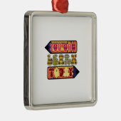 先生ユー学ゴン今日 メタルオーナメント (右)