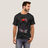 先生ラおもしろいイフメッシーバンヘアバンドグラスレオ Tシャツ (正面フル)