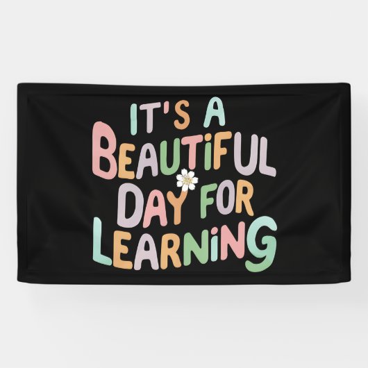 先生ライフの美しい日学だ 横断幕 (横)