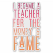 先生ライフステッカー シール (正面)