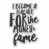 先生ライフステッカー シール (正面)