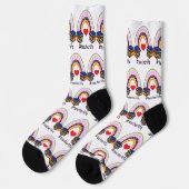 先生ライフブック、ハート、レインボー ソックス (左)