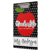 先生ライフレッドアップルのクリップボード クリップボード (左)