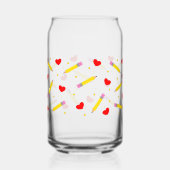 先生ライフ可愛いスクールカンガラスラップ ガラス缶 (裏面)