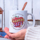 先生ライフ教えウェイクパーソナライズされたスクール名 コーヒーマグカップ