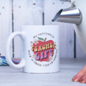 先生ライフ教えウェイクパーソナライズされたスクール名 コーヒーマグカップ