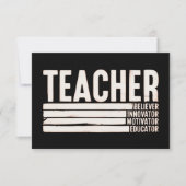 先生ライフ新学期 サンキューカード (正面)