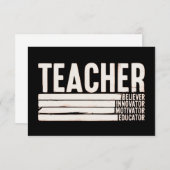 先生ライフ新学期 サンキューカード (正面/裏面)