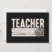 先生ライフ新学期 招待状 (正面)