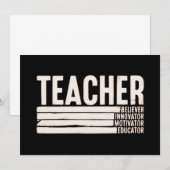 先生ライフ新学期 招待状 (正面/裏面)