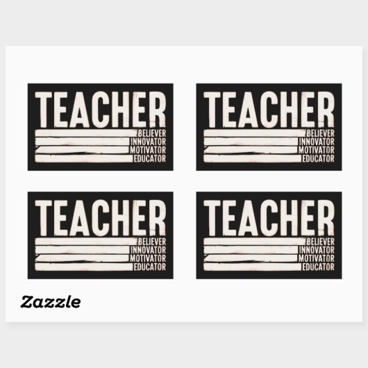 先生ライフ新学期 長方形シール (シート)