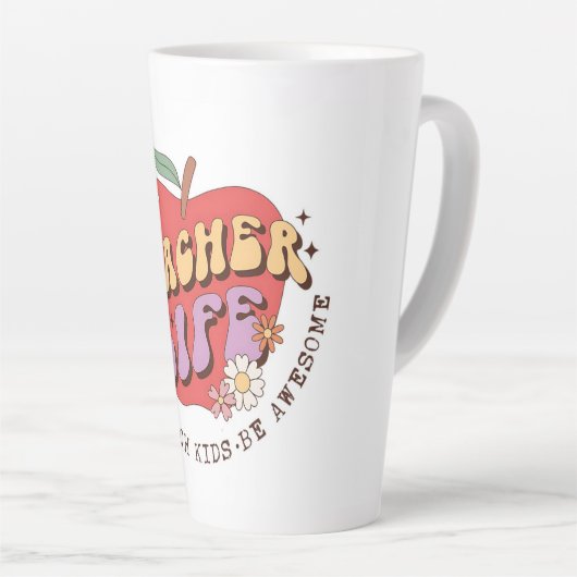 先生ライフ – 教えモーク,インスパイア, カフェラテマグ (右アングル)