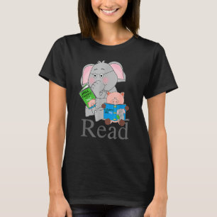 先生ライベ読ルブッククラブピギーエレファントピグ Tシャツ