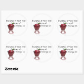 先生ラブステッカー ラウンドシール (シート)