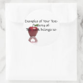 先生ラブステッカー ラウンドシール (バッグ)