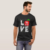 先生ラブ4年生アップル Tシャツ (正面フル)