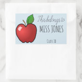 先生ラベルシール 長方形シール (バッグ)