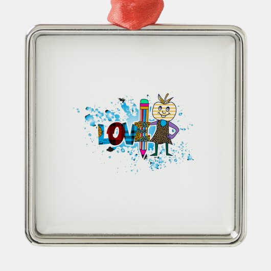 先生ラヴ教えィズ メタルオーナメント (正面)