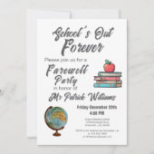 先生リタイアカラフルノスタルジッククラシック 招待状 (正面)