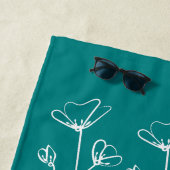 先生リタイアホリデーバケーションティール（緑がかった色） ビーチタオル (インサイチュ)