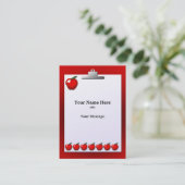 先生リンゴチャビー名刺 名刺 (スタンド正面)