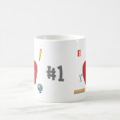 先生リンゴ定規コーヒーマグ コーヒーマグカップ (中央)