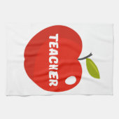 先生リンゴ キッチンタオル (横)