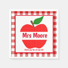 先生リンゴ スタンダードカクテルナプキン