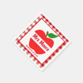 先生リンゴ スタンダードカクテルナプキン (角)