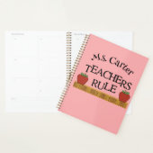 先生ルパーソナライズされたール月次/週次プランナー プランナー手帳 (ディスプレー)