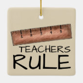 先生ルールスクール先生木製ルーラークラス セラミックオーナメント (裏面)