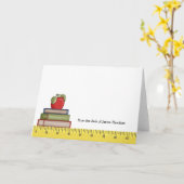 先生ルールノートカード カード (黄色い花)