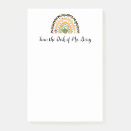 先生レインボーのデスクモダンから ポストイット