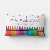 先生レインボークレヨンプレスクール教室デコール ランバークッション (裏面)