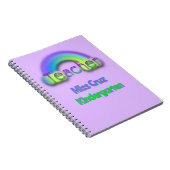 先生レインボーネーム&グレードスパイラルフォトノートブック ノートブック (右側)