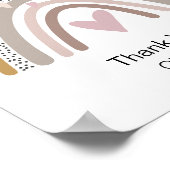 先生レインボー感謝してい引用文 ポスター (角)