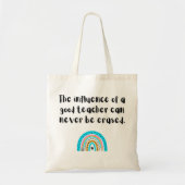 先生レインボー鉛筆鑑賞ギフト トートバッグ (正面)