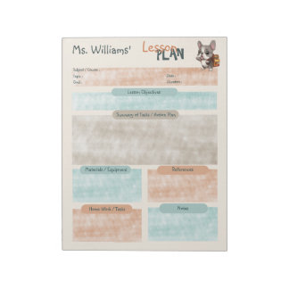 先生レッスンフランスのプランbulldog school notepad ノートパッド