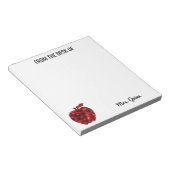 先生レッドシークインApple シンプルDeskから ノートパッド (アングル)