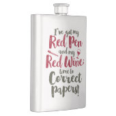 先生レッドペンレッドワイン フラスク (右)