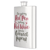 先生レッドペンレッドワイン フラスク (左)